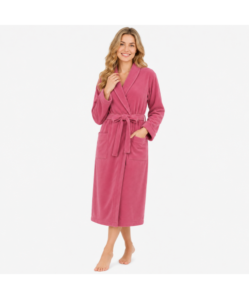 Powder Rose Premium Terry Bathrobe for Men & Women  450 GSM